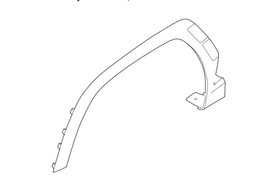 Tucson 2025-2026 წინა კრილოს მარცხენა მოლდინგი