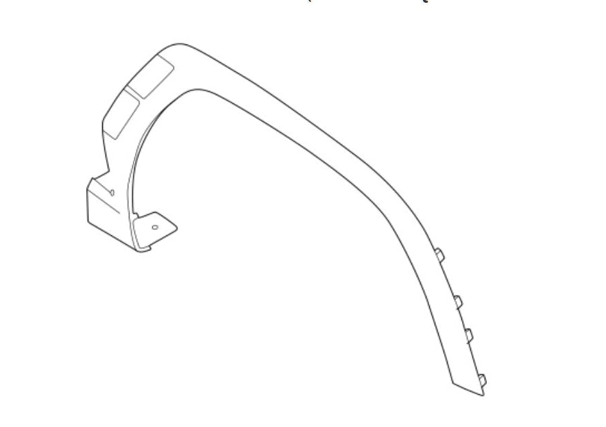 Tucson 2025-2026 წინა კრილოს მარჯვენა მოლდინგი